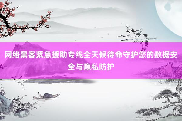 网络黑客紧急援助专线全天候待命守护您的数据安全与隐私防护